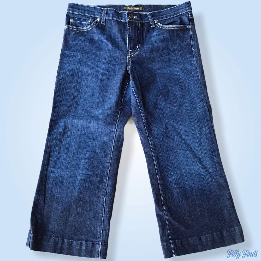 David Kahn Gaucho Style Denim Capris
